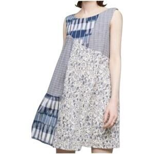 Anthropologie Holding Horses Ivy Patchwork Multi Boho Dress Size S 100% Cotton